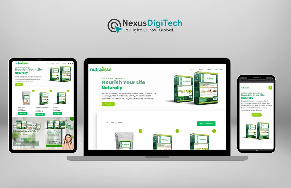 Nutraesse Website Designer Nexus Digitech