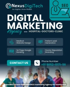 Best digital marketing agency for doctors and hospitals - Nexus DigiTech healthcare SEO.
