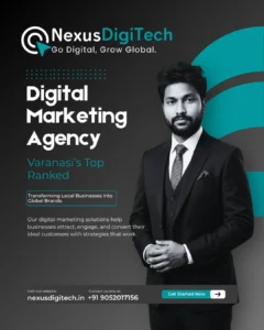 Best digital marketing agency in Varanasi - Nexus DigiTech team led by CEO Gopal Yadav.
